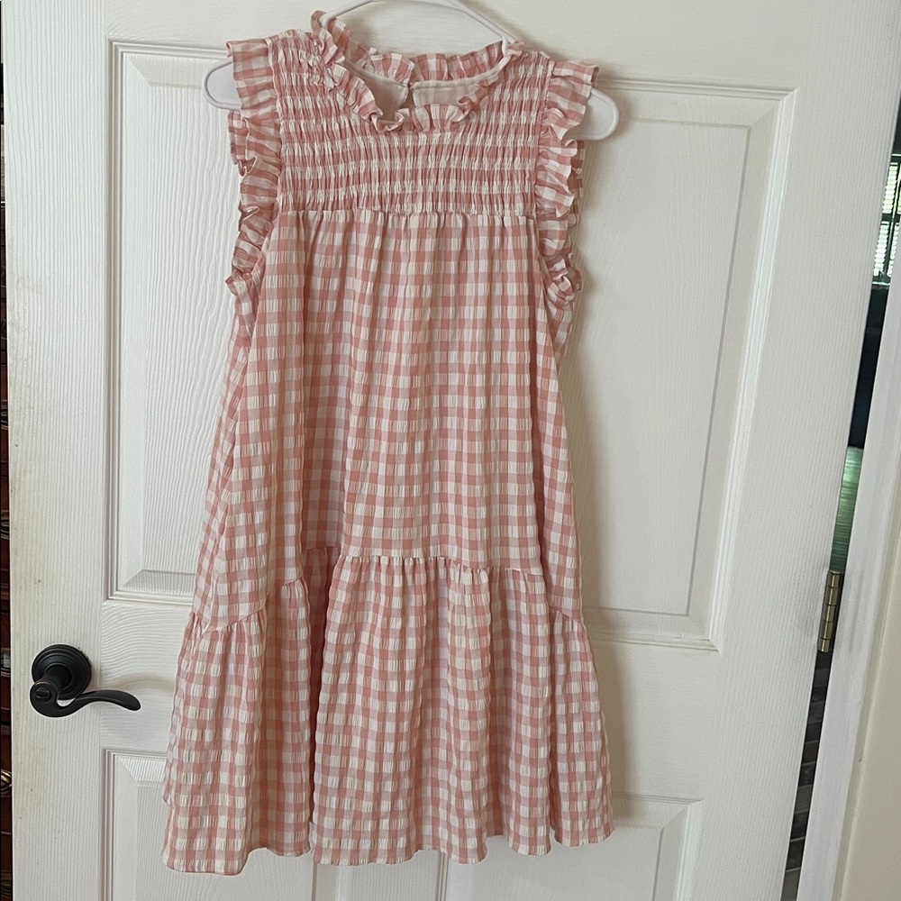 The Impeccable Pig Pink and White Gingham dress